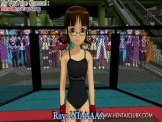 аниме аниме девушка бой ryona хентай BallBusting MMD