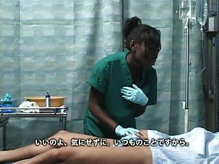 азиатский японский парень трахает черную негритянку в больнице