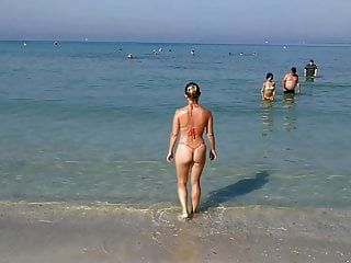 оранжевый стринги стринги секси микро бикини общественный пляж мамаша